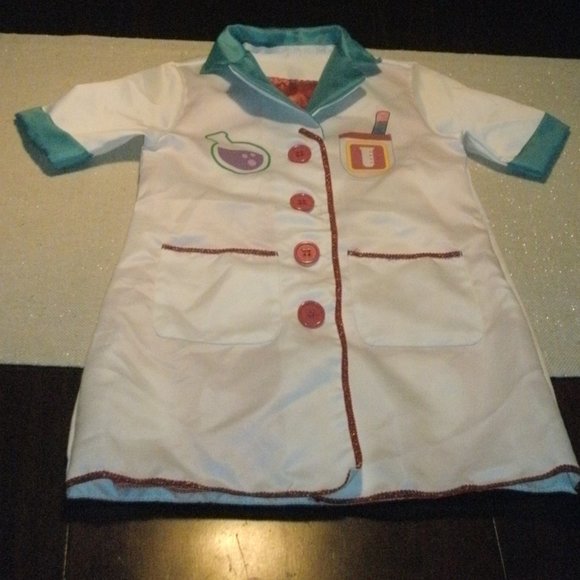 Ada Twist Scientist Dress-Up Halloween Costume Cosplay Lab Coat Attached Top 4/6 - Picture 2 of 2